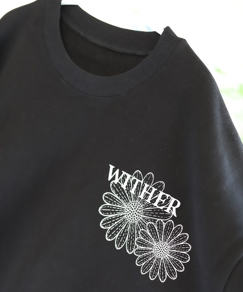 ROOPTOKYO（ループトウキョウ）の「フラワープリントスウェット オーバーサイズ ワンポイント コラボ（スウェット・メンズ・ホワイト/ブラック/ブルー・M/L）」の14枚目の写真