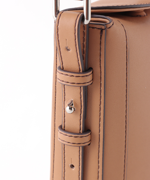 the dilettante（ザ・ディレッタント）の「【the dilettante / ザ ディレッタント】Reuben レザーショルダーバッグ（ショルダーバッグ・メンズ・ブラック/ベージュ・FREE）」の12枚目の写真