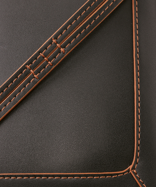 the dilettante（ザ・ディレッタント）の「【the dilettante / ザ ディレッタント】Reuben レザーショルダーバッグ（ショルダーバッグ・メンズ・ブラック/ベージュ・FREE）」の15枚目の写真