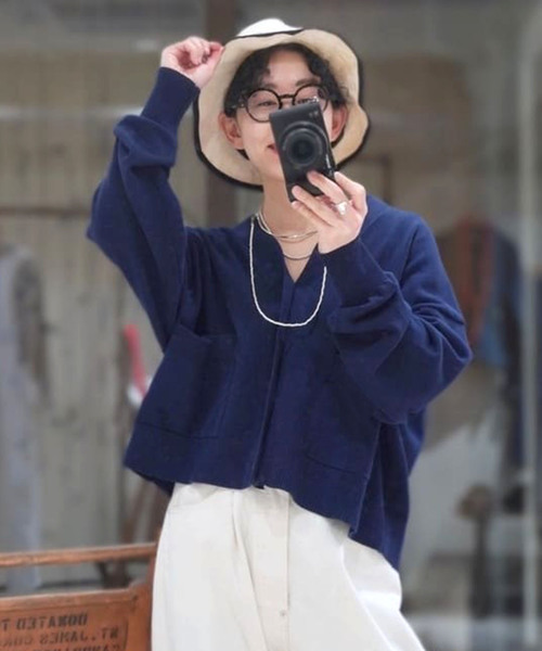 journal standard luxe ドライテンジク Vネックカーディガン JOURNAL STANDARD LUXE（ジャーナルスタンダード ラックス）の