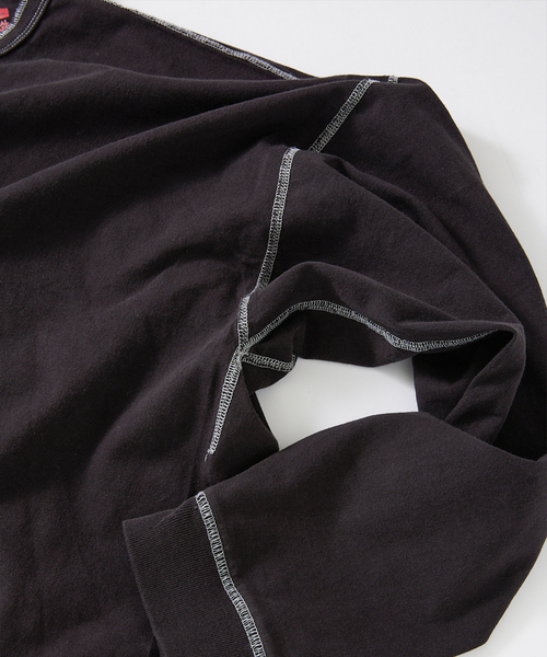 Healthknit(ヘルスニット)の「【Healthknit×JOURNAL STANDARD】別注 ヘンリーネック L/S Tシャツ(Tシャツ/カットソー・メンズ・ホワイト/グレー/ブラック系その他・SMALL/MEDIUM/LARGE)」の6枚目の写真