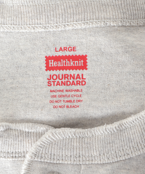 Healthknit(ヘルスニット)の「【Healthknit×JOURNAL STANDARD】別注 ヘンリーネック L/S Tシャツ(Tシャツ/カットソー・メンズ・ホワイト/グレー/ブラック系その他・SMALL/MEDIUM/LARGE)」の22枚目の写真