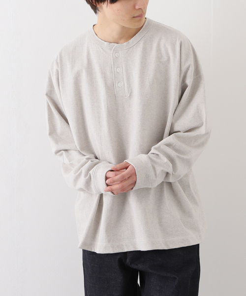 【新品】JOURNAL STANDARD ヘンリーネックカットソー Healthknit×JOURNAL STANDARD】別注 ヘンリーネック L/S Tシャツ