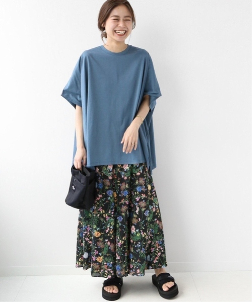 JOURNAL STANDARD relume（ジャーナルスタンダード　レリューム）の「《WEB限定追加2》ブラックフローラルマーメイドスカート（スカート・レディース・グリーン・FREE）」の2枚目の写真