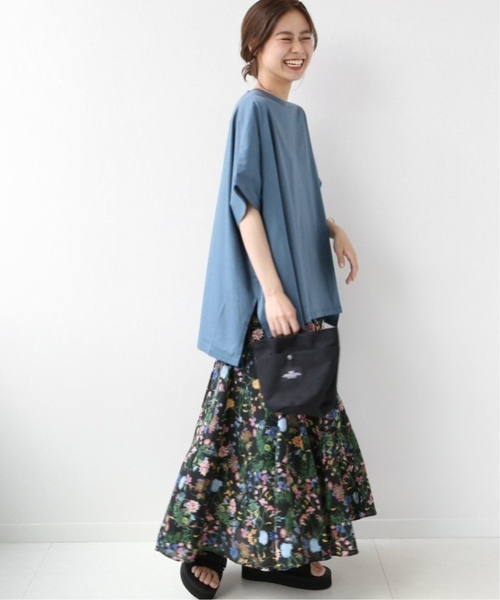 JOURNAL STANDARD relume（ジャーナルスタンダード　レリューム）の「《WEB限定追加2》ブラックフローラルマーメイドスカート（スカート・レディース・グリーン・FREE）」の4枚目の写真