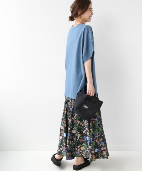 JOURNAL STANDARD relume（ジャーナルスタンダード　レリューム）の「《WEB限定追加2》ブラックフローラルマーメイドスカート（スカート・レディース・グリーン・FREE）」の5枚目の写真