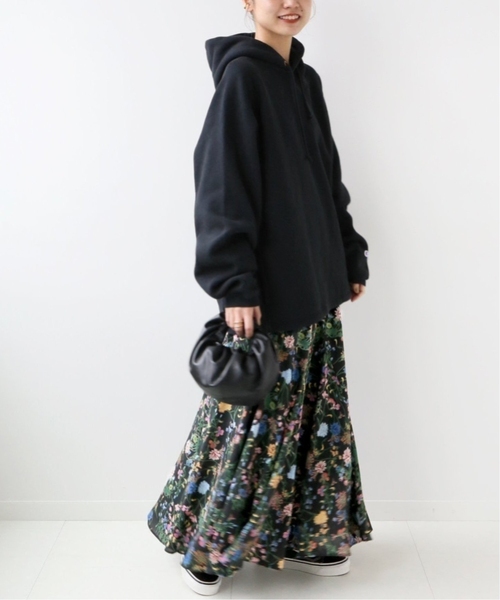JOURNAL STANDARD relume（ジャーナルスタンダード　レリューム）の「《WEB限定追加2》ブラックフローラルマーメイドスカート（スカート・レディース・グリーン・FREE）」の12枚目の写真
