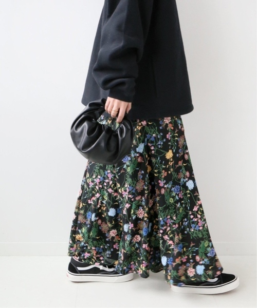 JOURNAL STANDARD relume（ジャーナルスタンダード　レリューム）の「《WEB限定追加2》ブラックフローラルマーメイドスカート（スカート・レディース・グリーン・FREE）」の16枚目の写真