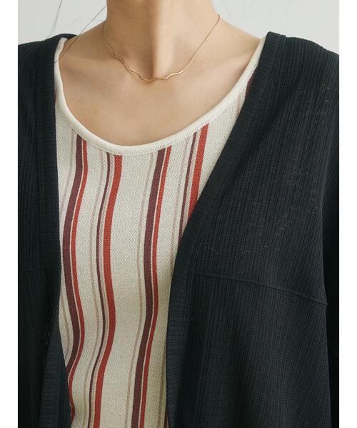 CRAFT STANDARD BOUTIQUE（クラフトスタンダードブティック）の「モモンガカーディガン（カーディガン/ボレロ・レディース・ブラック/キャメル・FREE）」の6枚目の写真