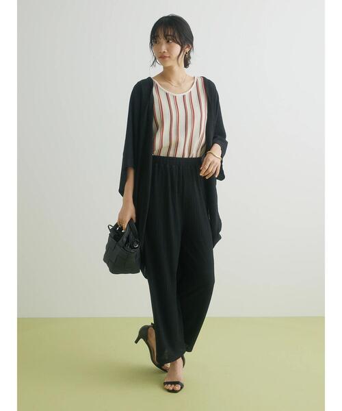 CRAFT STANDARD BOUTIQUE（クラフトスタンダードブティック）の「モモンガカーディガン（カーディガン/ボレロ・レディース・ブラック/キャメル・FREE）」の9枚目の写真