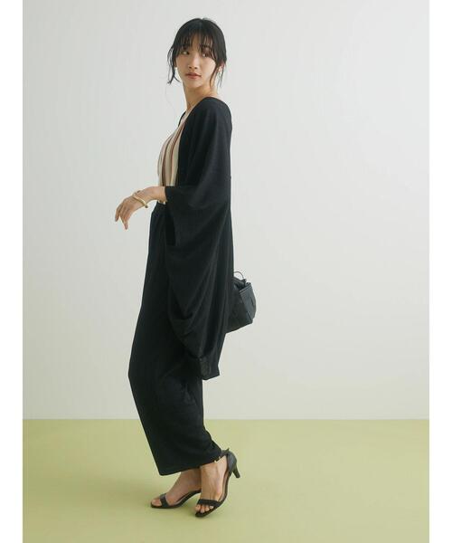 CRAFT STANDARD BOUTIQUE（クラフトスタンダードブティック）の「モモンガカーディガン（カーディガン/ボレロ・レディース・ブラック/キャメル・FREE）」の10枚目の写真