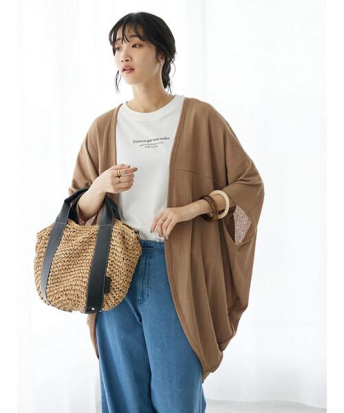 CRAFT STANDARD BOUTIQUE（クラフトスタンダードブティック）の「モモンガカーディガン（カーディガン/ボレロ・レディース・ブラック/キャメル・FREE）」の14枚目の写真