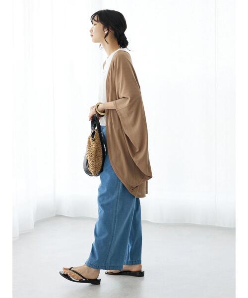 CRAFT STANDARD BOUTIQUE（クラフトスタンダードブティック）の「モモンガカーディガン（カーディガン/ボレロ・レディース・ブラック/キャメル・FREE）」の18枚目の写真