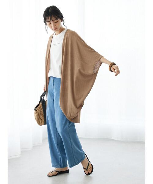 CRAFT STANDARD BOUTIQUE（クラフトスタンダードブティック）の「モモンガカーディガン（カーディガン/ボレロ・レディース・ブラック/キャメル・FREE）」の19枚目の写真