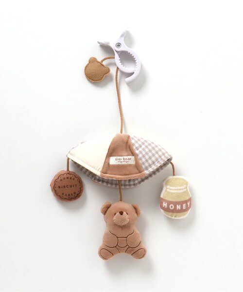 apres les cours（アプレレクール）の「tiny bear ベビーカーラトル（ベビーカー/ベビーカー用品・キッズ・ベージュ・FREE）」の2枚目の写真