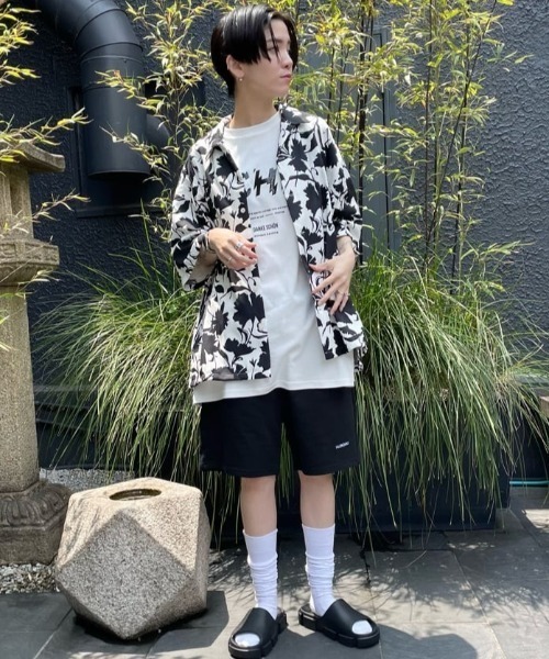 DANKE SCHON（ダンケシェーン）の「Dankeschon/ダンケシェーン/Flower Butcher（シャツ/ブラウス・メンズ・ホワイト/オレンジ系その他/ネイビー/ベージュ・F）」の8枚目の写真