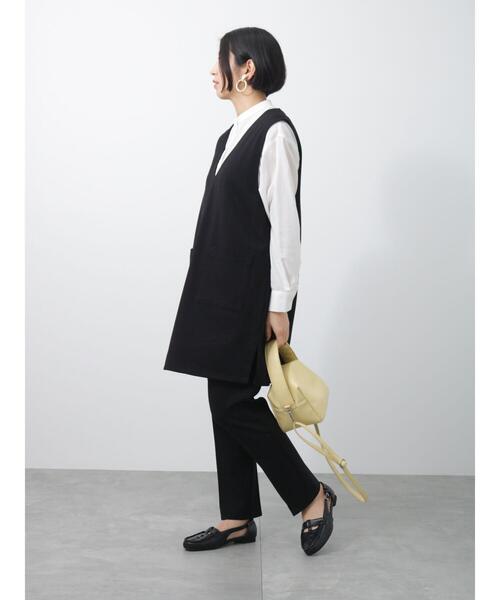 Lugnoncure（ルノンキュール）の「ポンチワンピース(セットアップ可)（ワンピース・レディース・ブラック/ベージュ/ミント・ﾌﾘ-）」の7枚目の写真