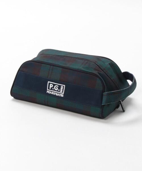 ゴルフグッズ 【PEARLY GATES】ブラックウォッチ シューズケース (UNISEX)