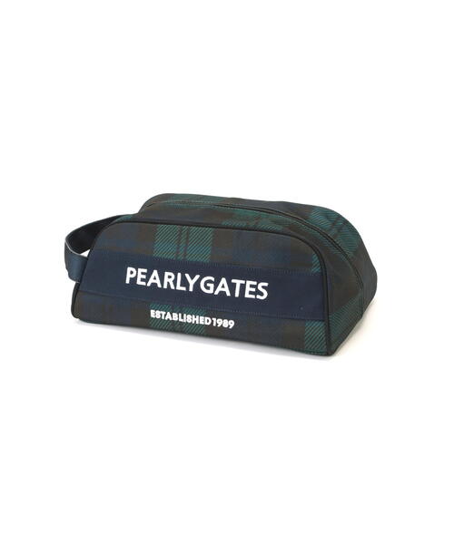 ゴルフグッズ 【PEARLY GATES】ブラックウォッチ シューズケース (UNISEX)