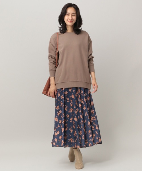 Elura(エルーラ)の「カシミヤブレンドスウェット(スウェット・レディース・ブラウン系その他/ピンクベージュ/オフホワイト・MEDIUM/LARGE)」の5枚目の写真