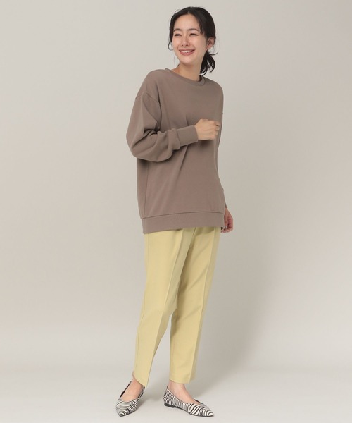 Elura(エルーラ)の「カシミヤブレンドスウェット(スウェット・レディース・ブラウン系その他/ピンクベージュ/オフホワイト・MEDIUM/LARGE)」の6枚目の写真