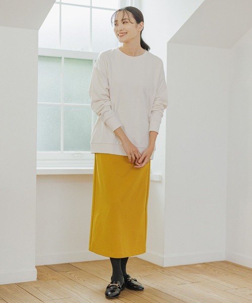 Elura(エルーラ)の「カシミヤブレンドスウェット(スウェット・レディース・ブラウン系その他/ピンクベージュ/オフホワイト・MEDIUM/LARGE)」の8枚目の写真