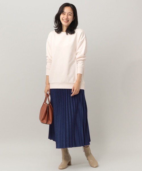 Elura(エルーラ)の「カシミヤブレンドスウェット(スウェット・レディース・ブラウン系その他/ピンクベージュ/オフホワイト・MEDIUM/LARGE)」の10枚目の写真