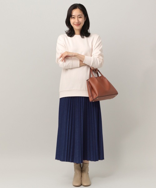 Elura(エルーラ)の「カシミヤブレンドスウェット(スウェット・レディース・ブラウン系その他/ピンクベージュ/オフホワイト・MEDIUM/LARGE)」の11枚目の写真