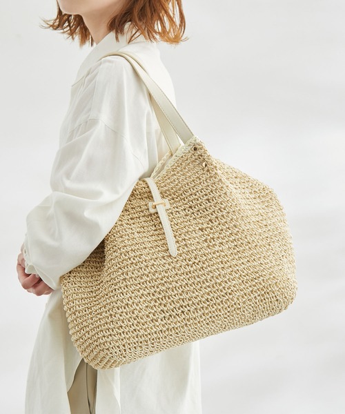 ROPE' PICNIC（ロペピクニック）の「A4対応/メタルサルカンペーパートート＆ショルダーバッグ（トートバッグ・レディース・ホワイト系その他6/ブラウン/ブラック系その他・FREE）」の2枚目の写真