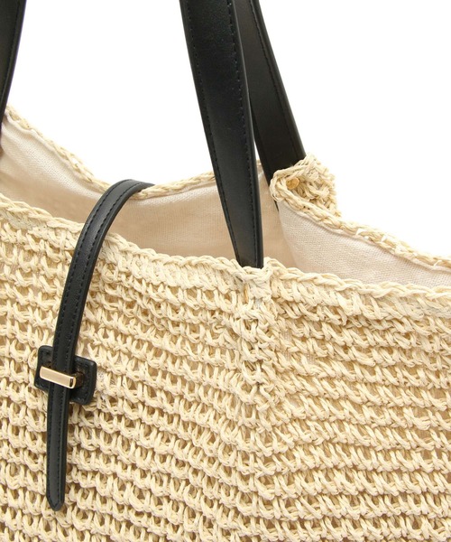 ROPE' PICNIC（ロペピクニック）の「A4対応/メタルサルカンペーパートート＆ショルダーバッグ（トートバッグ・レディース・ホワイト系その他6/ブラウン/ブラック系その他・FREE）」の14枚目の写真