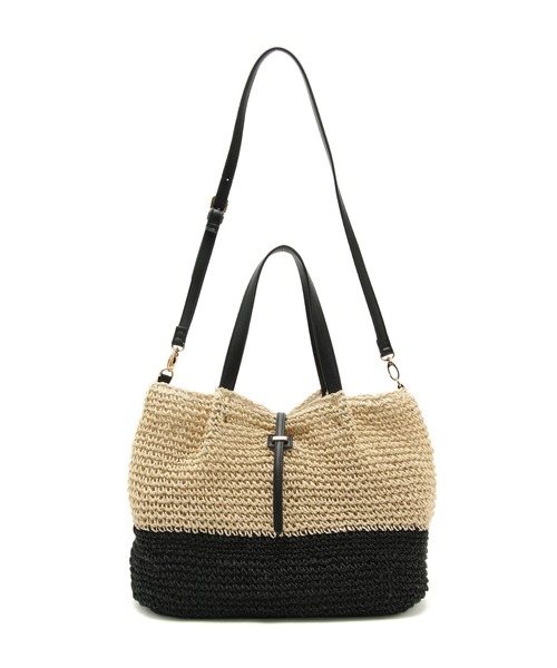 ROPE' PICNIC（ロペピクニック）の「A4対応/メタルサルカンペーパートート＆ショルダーバッグ（トートバッグ・レディース・ホワイト系その他6/ブラウン/ブラック系その他・FREE）」の4枚目の写真