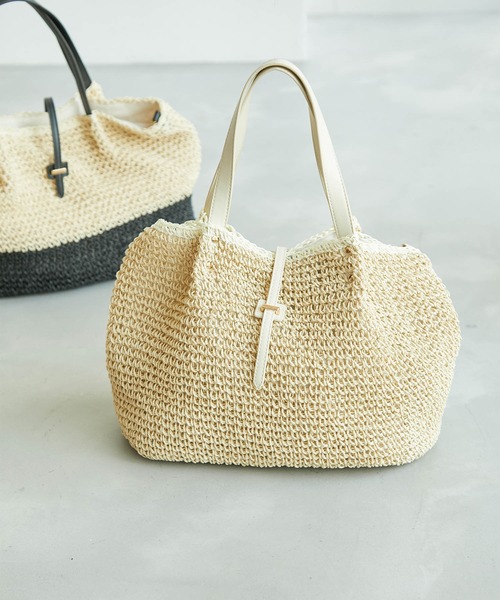 ROPE' PICNIC（ロペピクニック）の「A4対応/メタルサルカンペーパートート＆ショルダーバッグ（トートバッグ・レディース・ホワイト系その他6/ブラウン/ブラック系その他・FREE）」の21枚目の写真