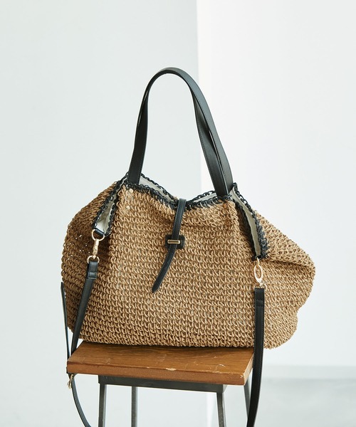 ROPE' PICNIC（ロペピクニック）の「A4対応/メタルサルカンペーパートート＆ショルダーバッグ（トートバッグ・レディース・ホワイト系その他6/ブラウン/ブラック系その他・FREE）」の22枚目の写真