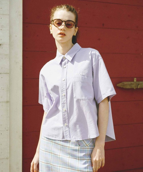 MILKFED.(ミルクフェド)の「WORK SHIRT(シャツ/ブラウス・レディース・オフホワイト/ライトパープル/ベージュ・ONE SIZE)」の20枚目の写真