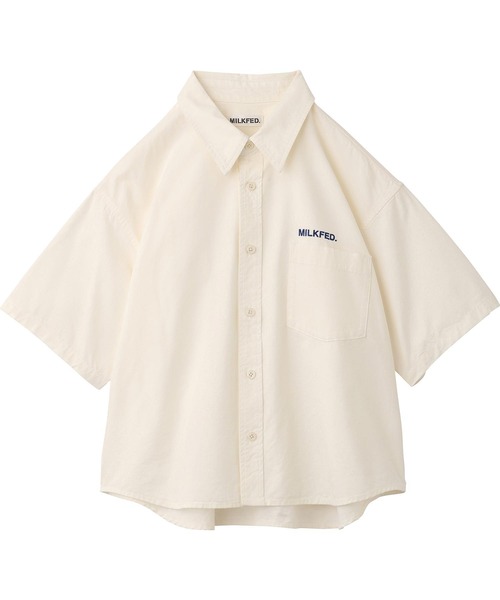 MILKFED.(ミルクフェド)の「WORK SHIRT(シャツ/ブラウス・レディース・オフホワイト/ライトパープル/ベージュ・ONE SIZE)」の18枚目の写真