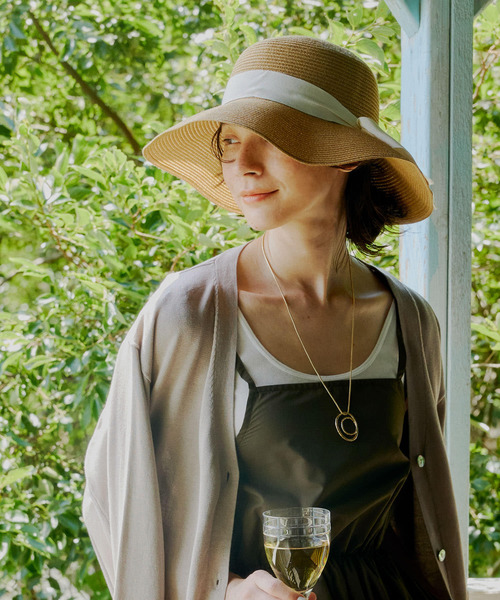 RODE SKO（ロデスコ）の「洗えるたためるリボンハット（ハット・レディース・ブラック/アイボリー/ブラウン/ミント・ONE）」の5枚目の写真