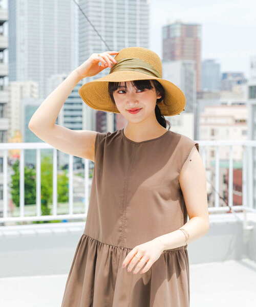 RODE SKO（ロデスコ）の「洗えるたためるリボンハット（ハット・レディース・ブラック/アイボリー/ブラウン/ミント・ONE）」の8枚目の写真