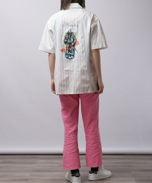 ミシカTシャツ アシンメトリー LONG CLOTHING ロングクロージング MISHKA ミシカ コラボ 目玉T