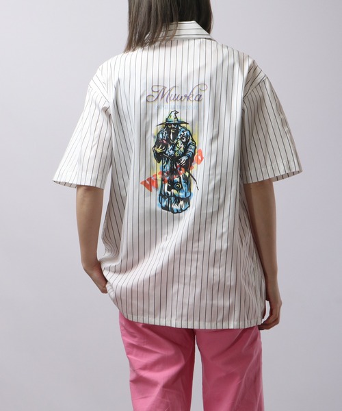 ミシカTシャツ アシンメトリー MISHKA Tシャツ 半袖 メンズ 黒 白 M-2XL 大きいサイズ ミシカ