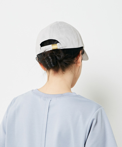 MELROSE claire（メルローズ クレール）の「【shesay涼しげなリネンのローキャップ 】（キャップ・レディース・ライトグレー/ダークグレー・FREE）」の3枚目の写真