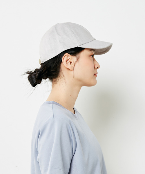 MELROSE claire（メルローズ クレール）の「【shesay涼しげなリネンのローキャップ 】（キャップ・レディース・ライトグレー/ダークグレー・FREE）」の6枚目の写真