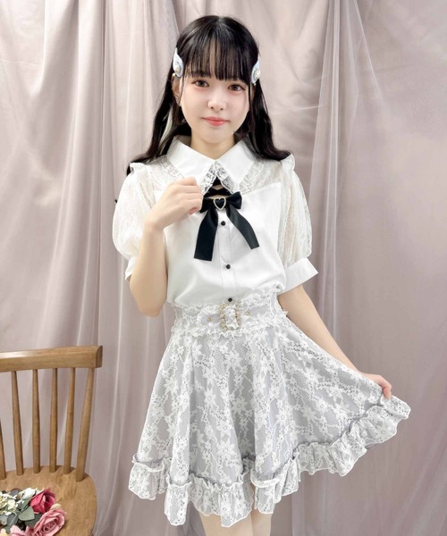 ROJITA（ロジータ）の「総レースビジュベルトスカート（スカート・レディース・ピンク/パープル/ブラック・FREE）」の11枚目の写真