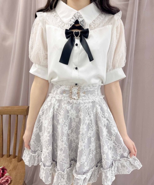 ROJITA（ロジータ）の「総レースビジュベルトスカート（スカート・レディース・ピンク/パープル/ブラック・FREE）」の12枚目の写真