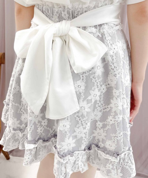 ROJITA（ロジータ）の「総レースビジュベルトスカート（スカート・レディース・ピンク/パープル/ブラック・FREE）」の19枚目の写真