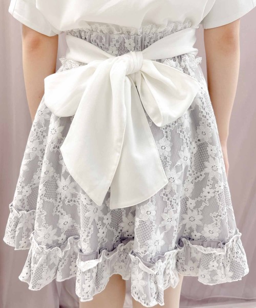 ROJITA（ロジータ）の「総レースビジュベルトスカート（スカート・レディース・ピンク/パープル/ブラック・FREE）」の20枚目の写真