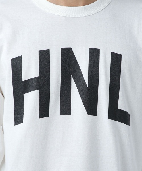 URBAN ISLAND SOCIETY(アーバンアイランドソサエティ)の「【URBAN ISLAND SOCIETY(アーバンアイランドソサエティ)】HNL 7部袖Tシャツ(Tシャツ/カットソー・メンズ・ホワイト/ブラック/ブルー・MEDIUM/LARGE)」の17枚目の写真