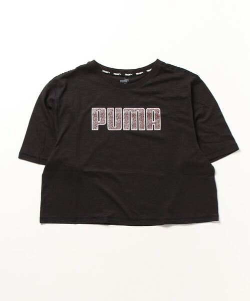 PUMA(プーマ)の「プーマ PUMA WOMENS GRAPHIC BOXY SS Tシャツ (CONCEPT)_(Tシャツ/カットソー・レディース・ピンク/ブラック・L/XL/M/S)」の2枚目の写真