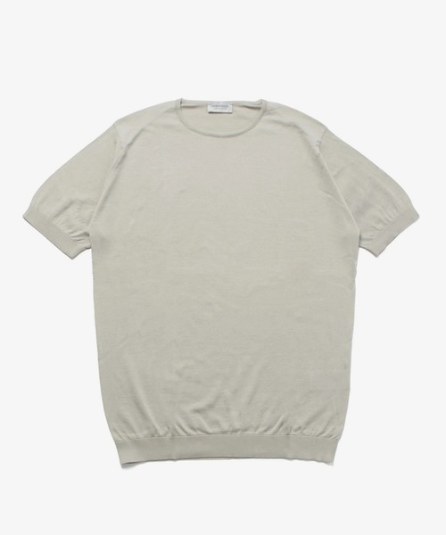 JOHN SMEDLEY(ジョンスメドレー)の「JOHN SMEDLEY BELDEN 30 GAUGE SEAISLAND COTTON CREW NECK KNITジョンスメドレー ベルデン 30ゲージ シーアイランドコットン クルーネック 半袖ニット(ニット/セーター・メンズ・コバルトブルー/ブラック/ライトグレー系/クリーム/ホワイト/チャコール/シルバー/ネイビー/ベージュ系1/チョコ/グレイッシュベージュ・LARGE/MEDIUM/X-LARGE/SMALL/FREE)」の7枚目の写真
