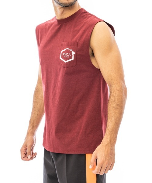 RVCA（ルーカ）の「RVCA メンズ 【SURF】 HAWAII SURF TANK 【2023年夏モデル】/ルーカタンクトップラッシュガード(水着)（ラッシュガード・メンズ・ホワイト/ブラック/ブラックミックス・SMALL/MEDIUM/LARGE/X-LARGE）」の7枚目の写真