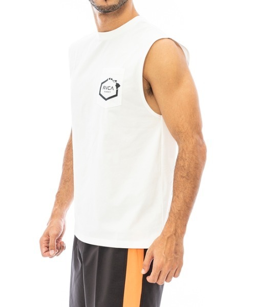RVCA（ルーカ）の「RVCA メンズ 【SURF】 HAWAII SURF TANK 【2023年夏モデル】/ルーカタンクトップラッシュガード(水着)（ラッシュガード・メンズ・ホワイト/ブラック/ブラックミックス・SMALL/MEDIUM/LARGE/X-LARGE）」の9枚目の写真